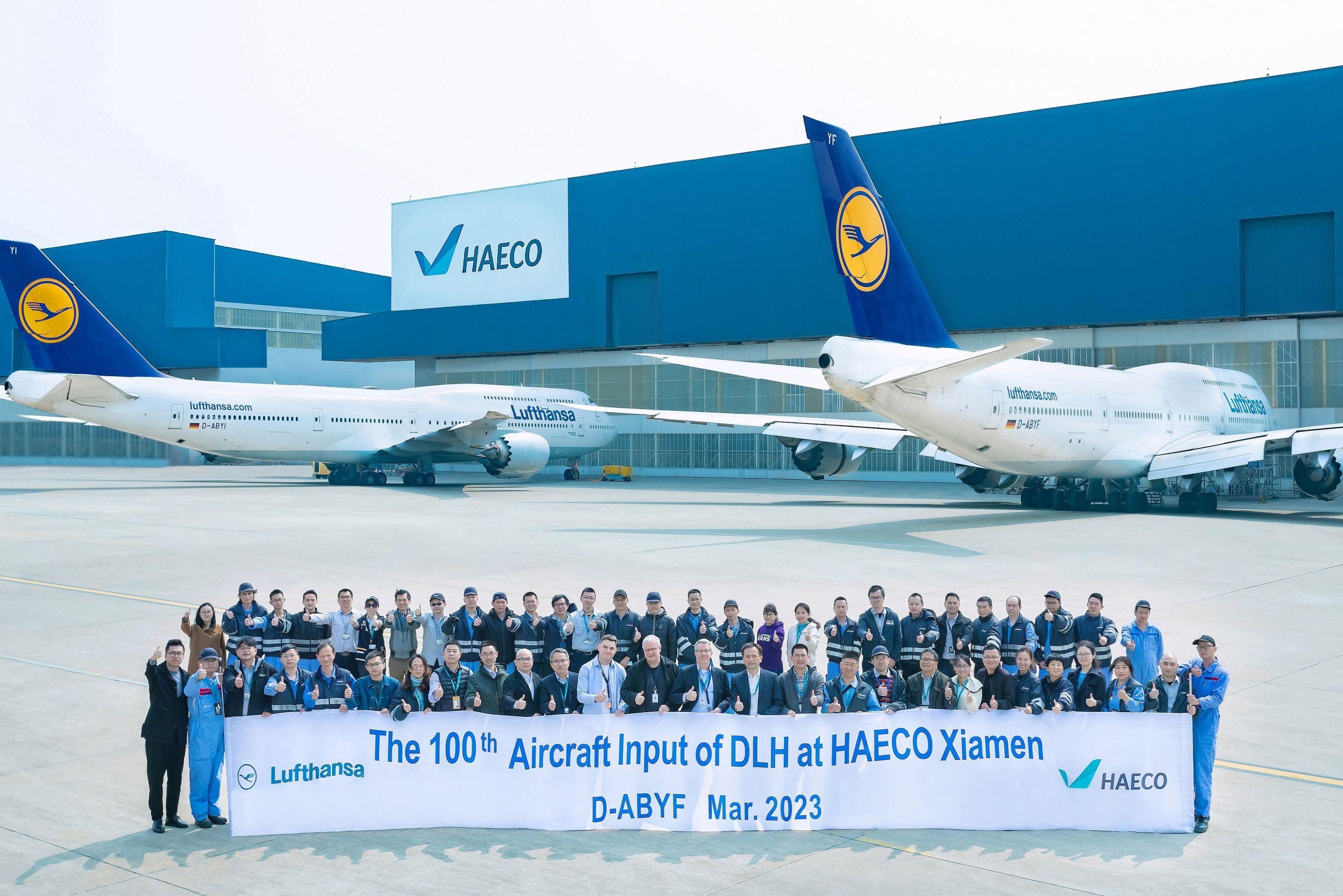 HAECO Xiamen achieves milestone with 100th aircraft redelivery to DLH