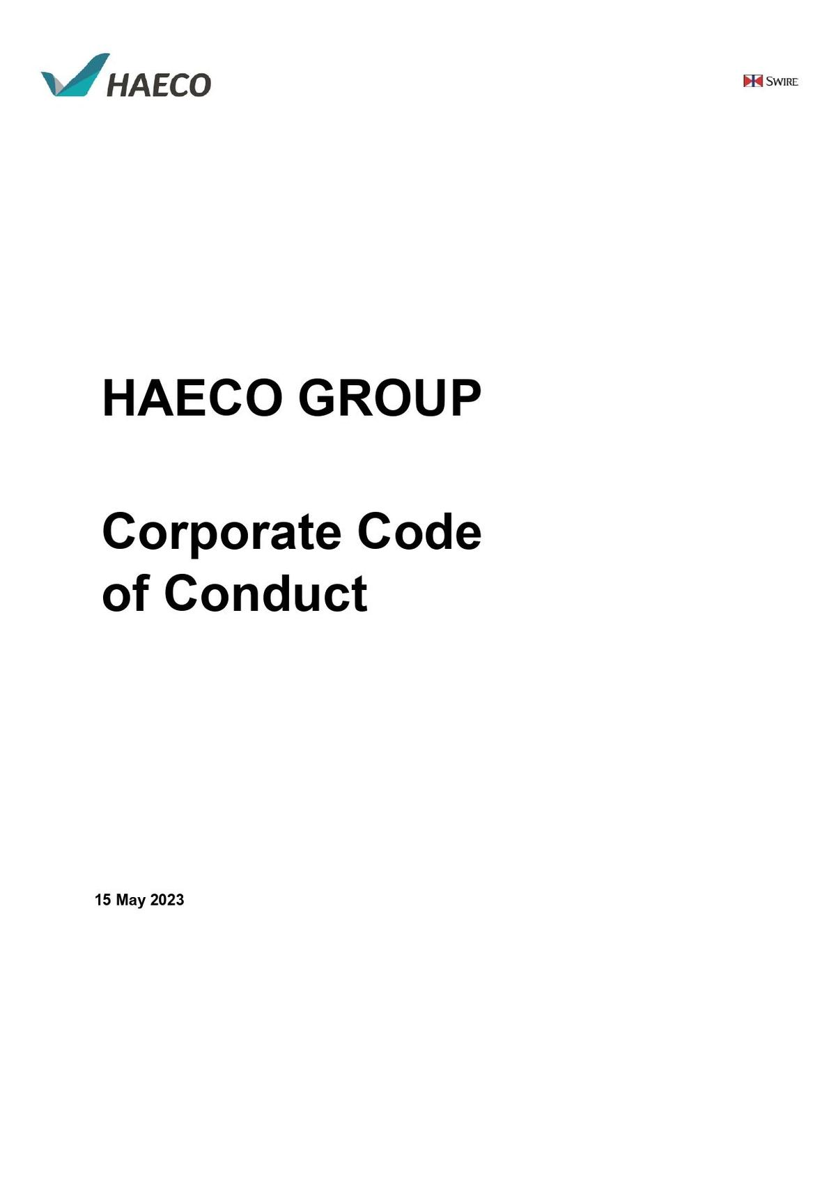 Corporate Code of Conduct